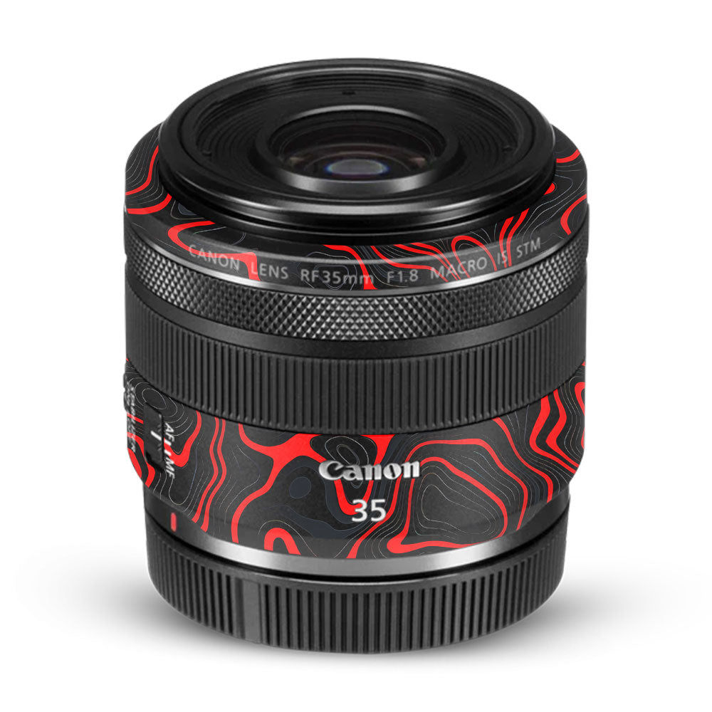 Crimson Waves Canon RF 35mm f/1.8 IS Macro STM Camera Lens Skin