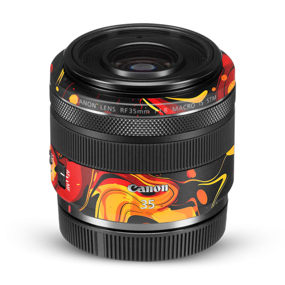 Lava Burst Canon RF 35mm f/1.8 IS Macro STM Camera Lens Skin