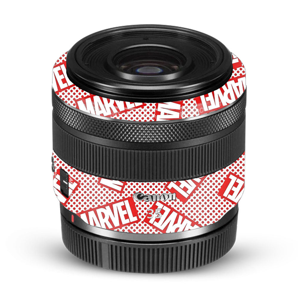 Marvel Comics Canon RF 35mm f/1.8 IS Macro STM Camera Lens Skin
