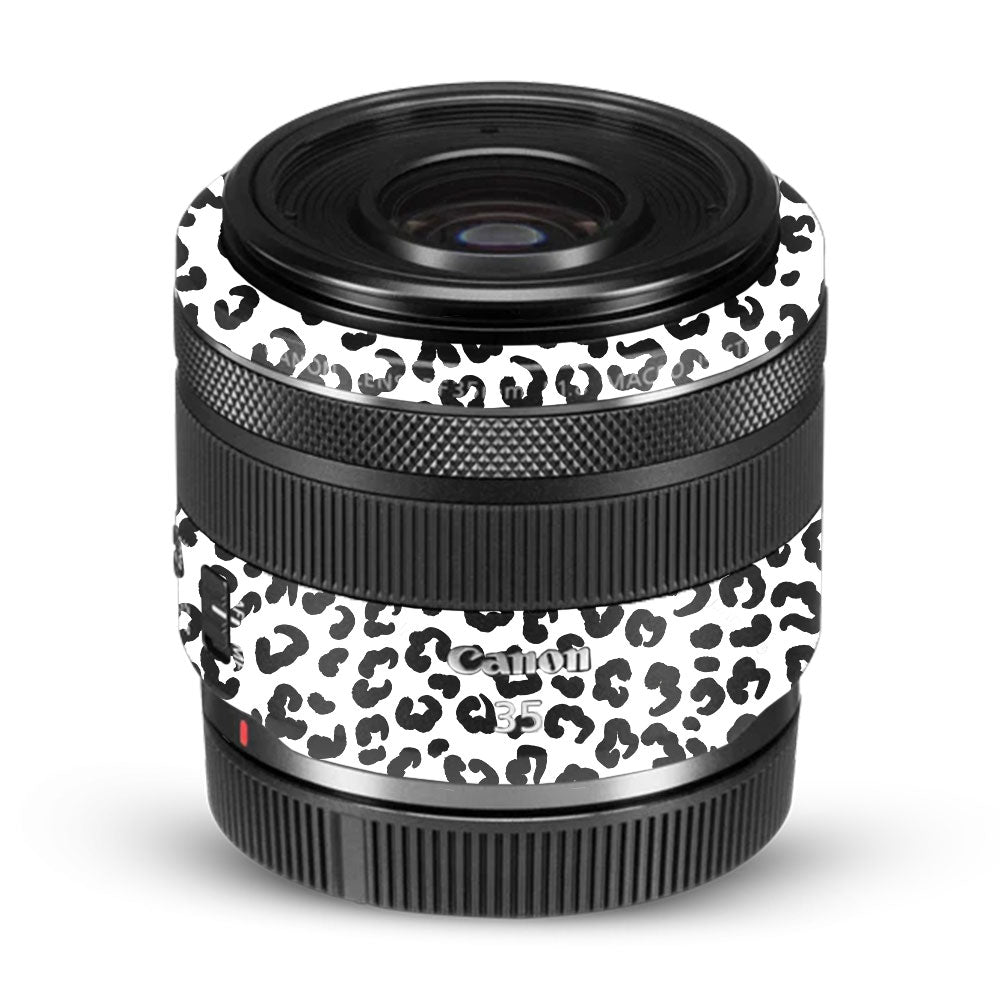 White Leopard Canon RF 35mm f/1.8 IS Macro STM Camera Lens Skin