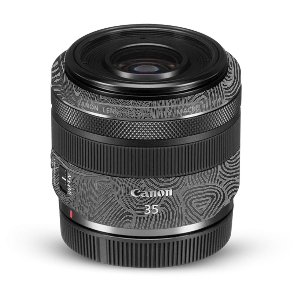 Monochrome Line Maze Canon RF 35mm f/1.8 IS Macro STM Camera Lens Skin
