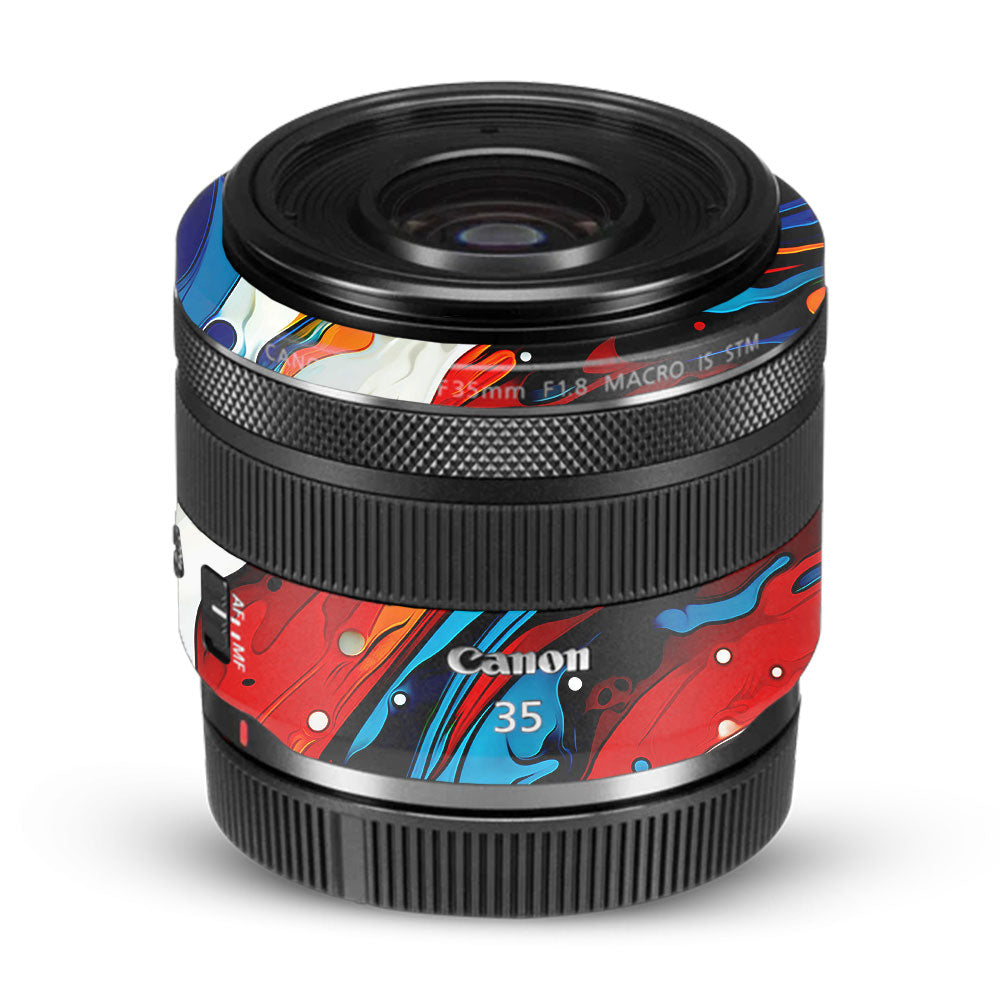 Fire & Ice Flow Canon RF 35mm f/1.8 IS Macro STM Camera Lens Skin