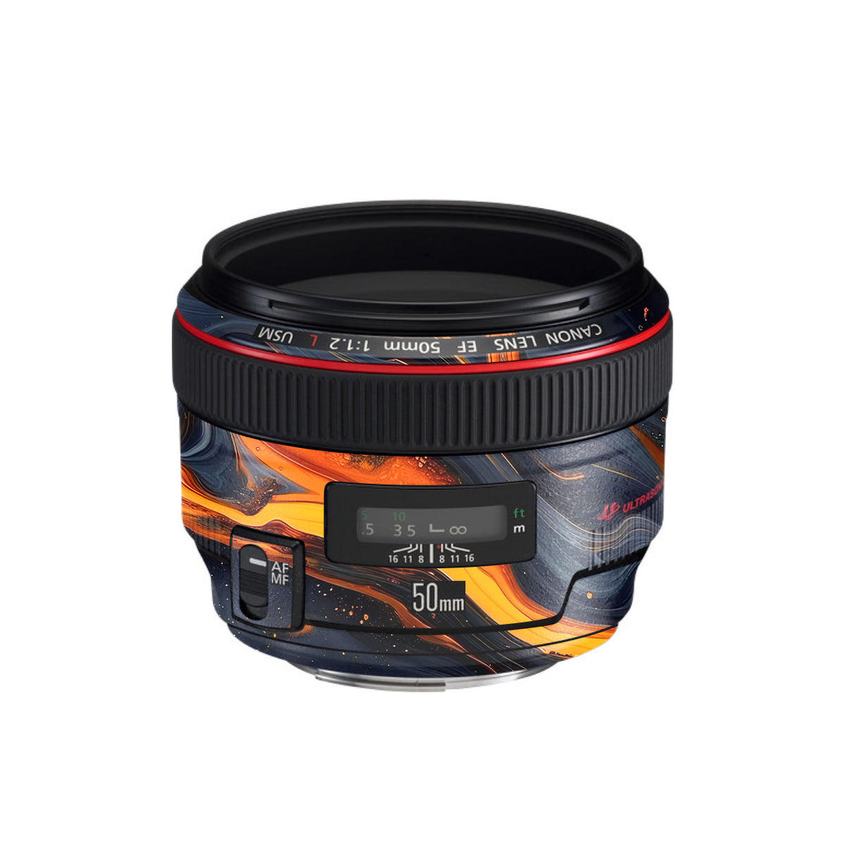 Lava Marble Canon EF 50mm F/1.2 L USM Camera Lens Skin