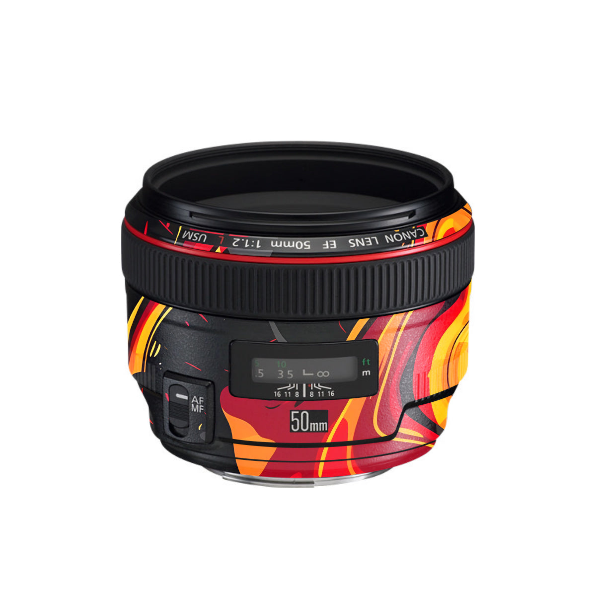 Lava Burst Canon EF 50mm F/1.2 L USM Camera Lens Skin
