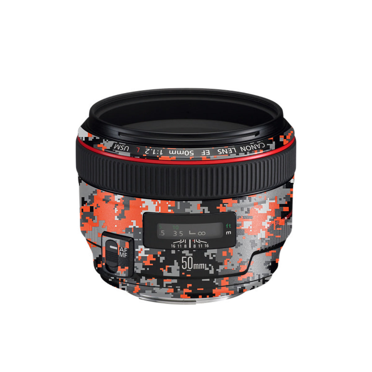 Inferno Pixel Canon EF 50mm F/1.2 L USM Camera Lens Skin