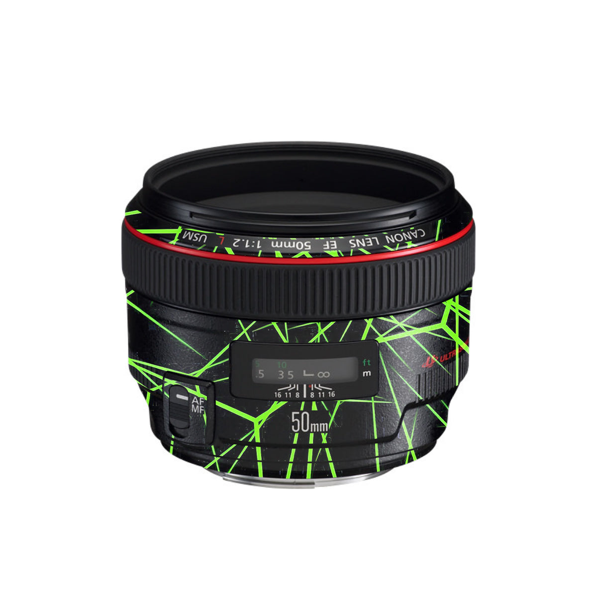 Neon Grid Canon EF 50mm F/1.2 L USM Camera Lens Skin