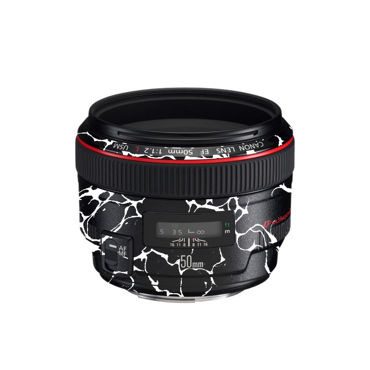 White Web Canon EF 50mm F/1.2 L USM Camera Lens Skin