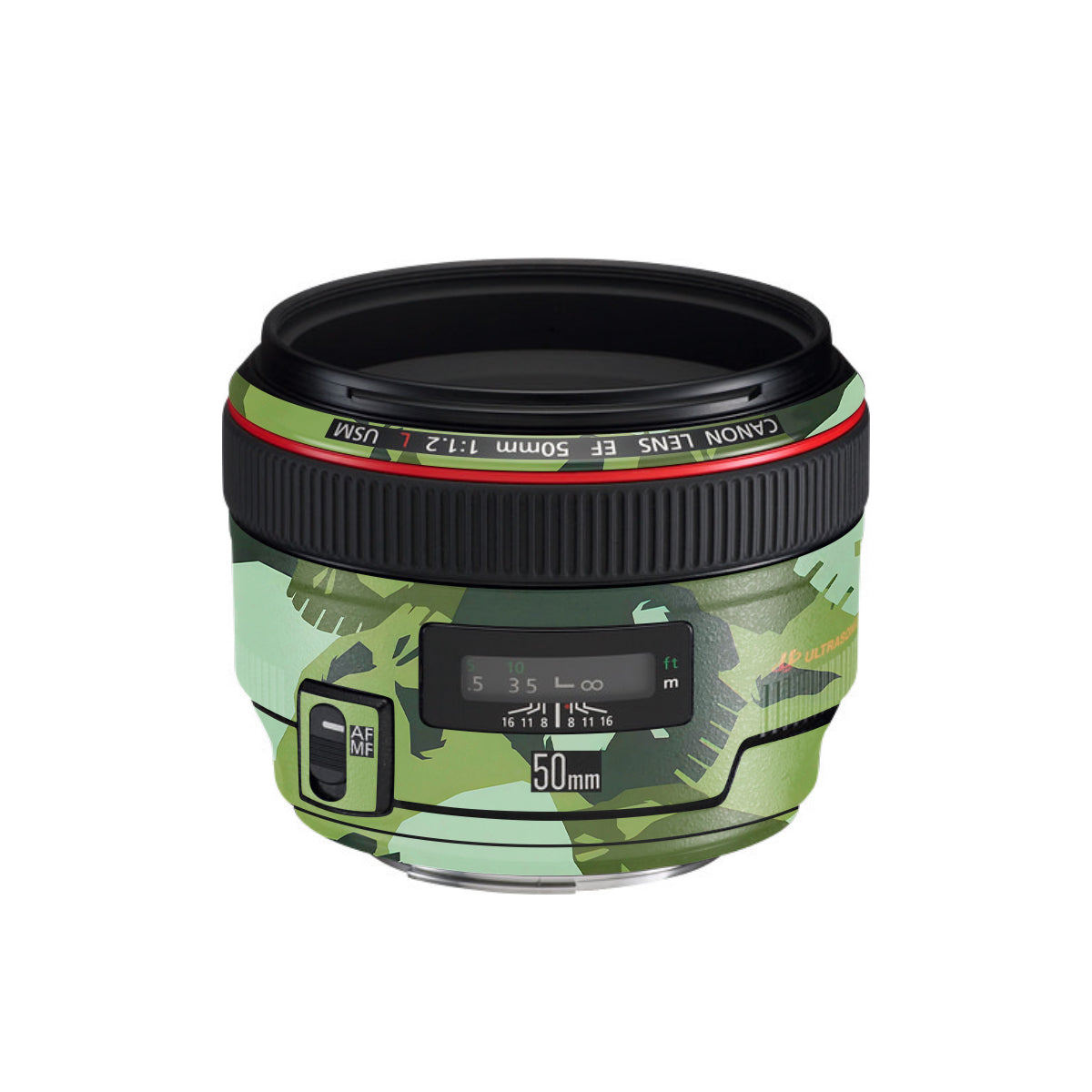 Tropic Camo Canon EF 50mm F/1.2 L USM Camera Lens Skin