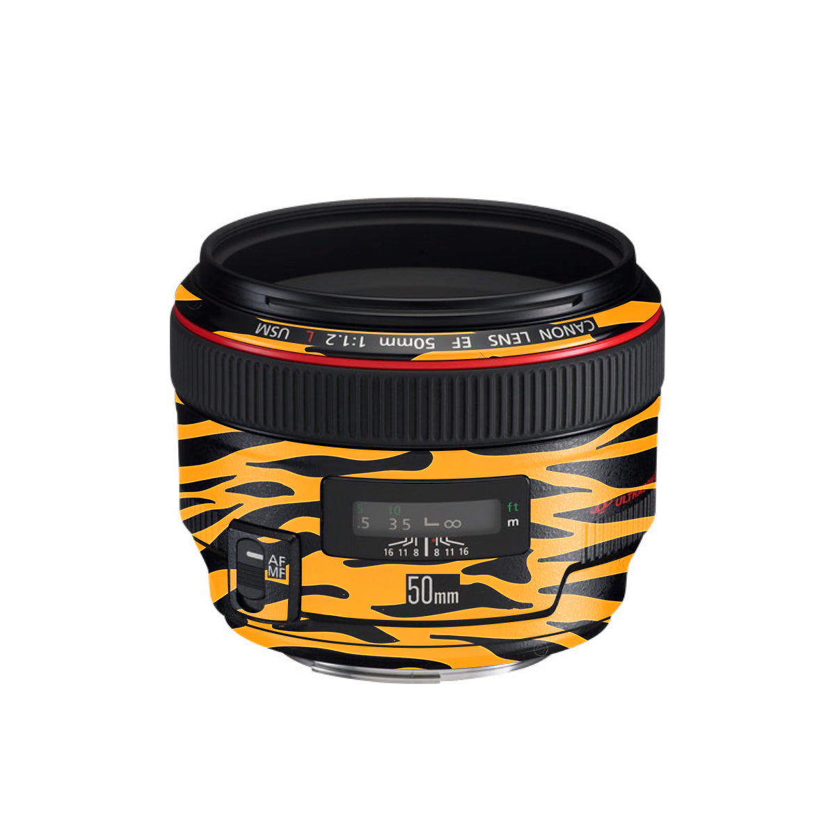 Savanna Tiger Stripes Canon EF 50mm F/1.2 L USM Camera Lens Skin