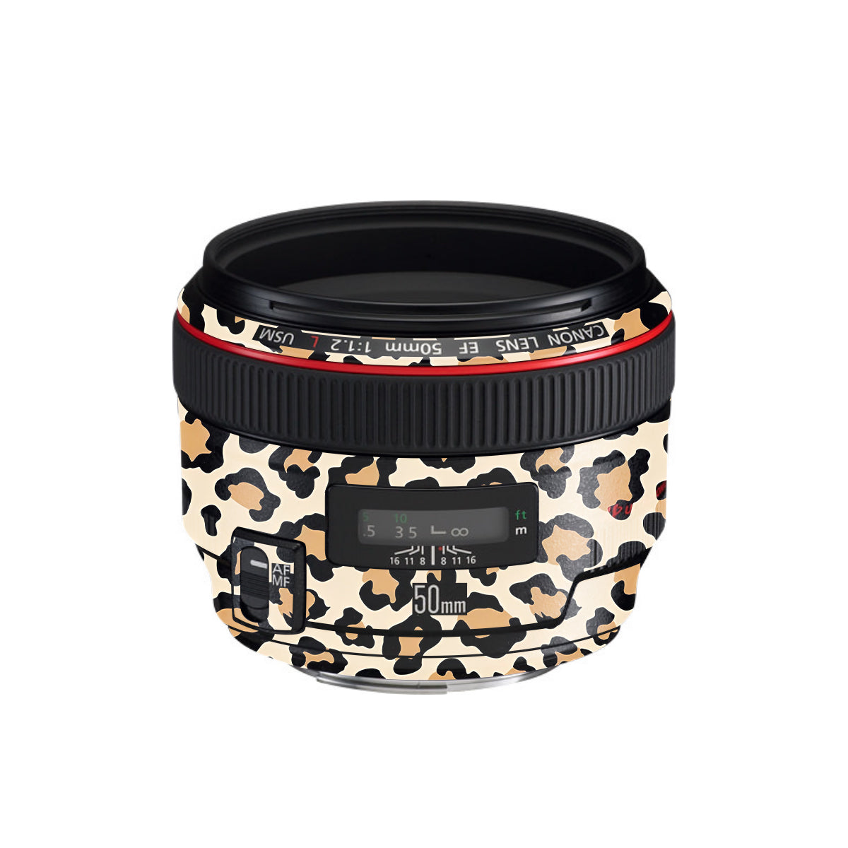 Sandy Leopard Spots Canon EF 50mm F/1.2 L USM Camera Lens Skin