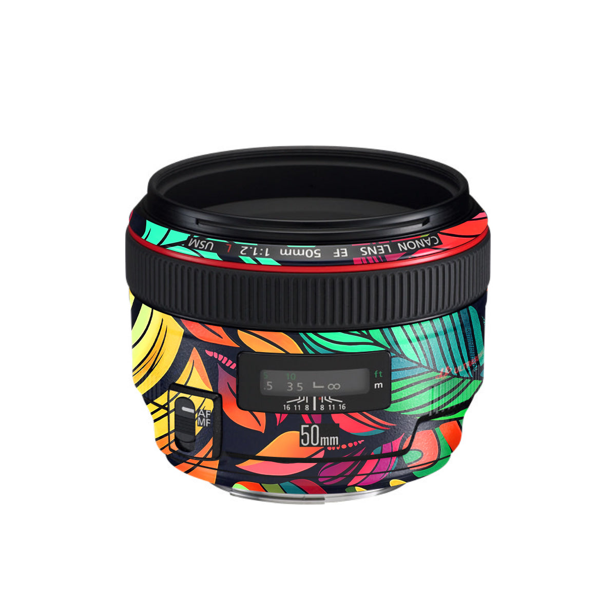 Tropical Jungle Leaves Canon EF 50mm F/1.2 L USM Camera Lens Skin