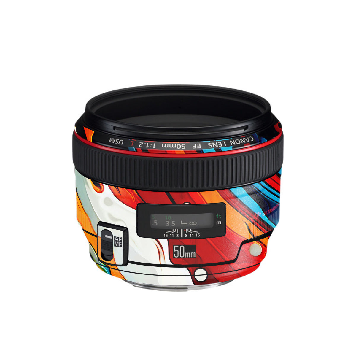 Fire & Ice Flow Canon EF 50mm F/1.2 L USM Camera Lens Skin