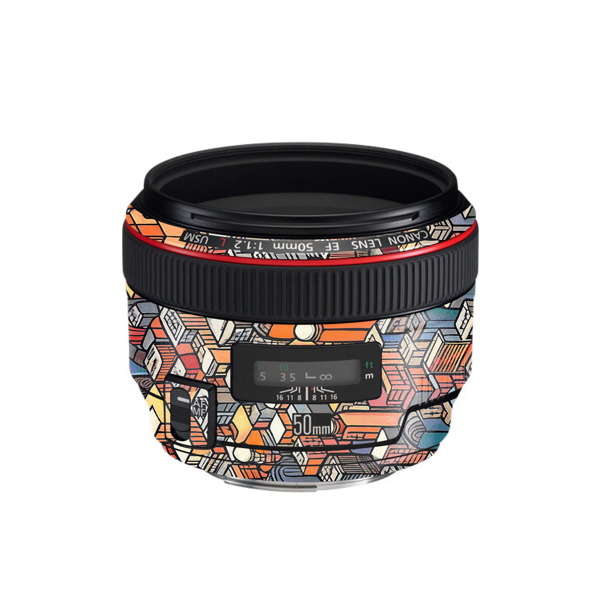 Isometric Cityscape Canon EF 50mm F/1.2 L USM Camera Lens Skin