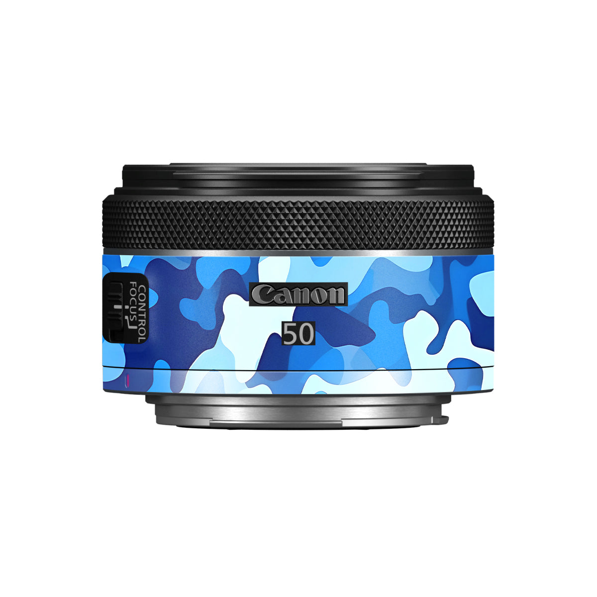 Arctic Blue Camo Pattern Canon RF 50mm F/1.8 STM Camera Lens Skin