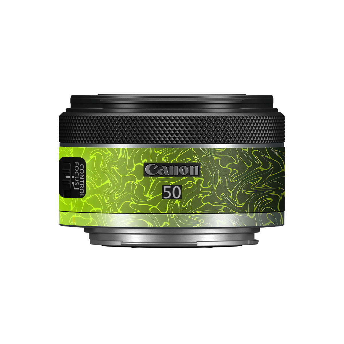Lime Yellow to Black Gradient Canon RF 50mm F/1.8 STM Camera Lens Skin