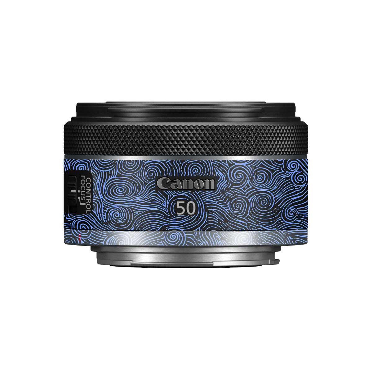 Blue Spirals Canon RF 50mm F/1.8 STM Camera Lens Skin