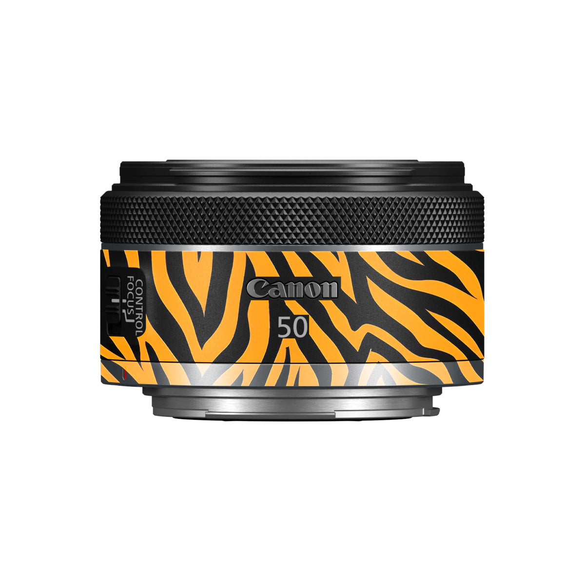 Zebra Gold Pattern Canon RF 50mm F/1.8 STM Camera Lens Skin