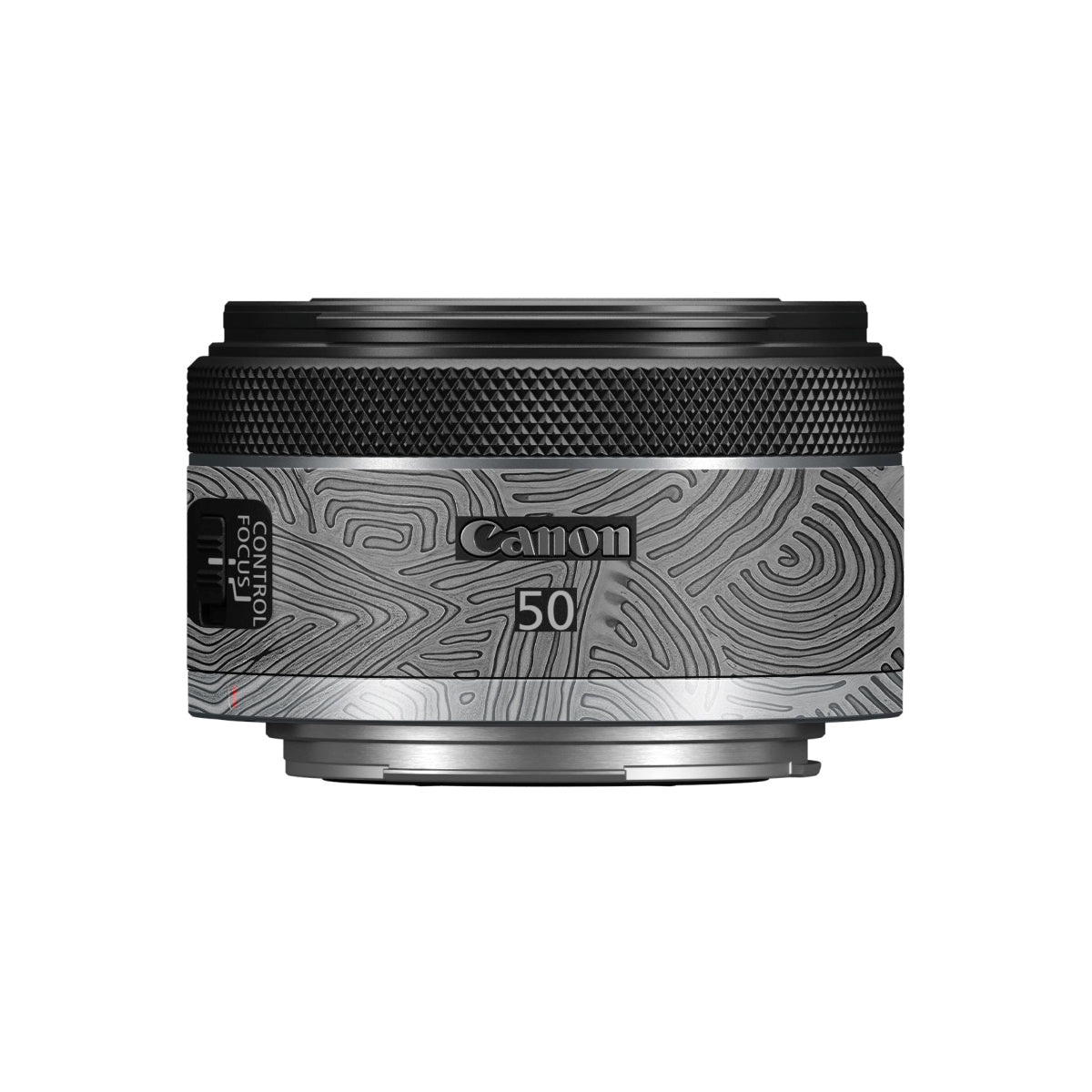 Monochrome Line Maze Canon RF 50mm F/1.8 STM Camera Lens Skin