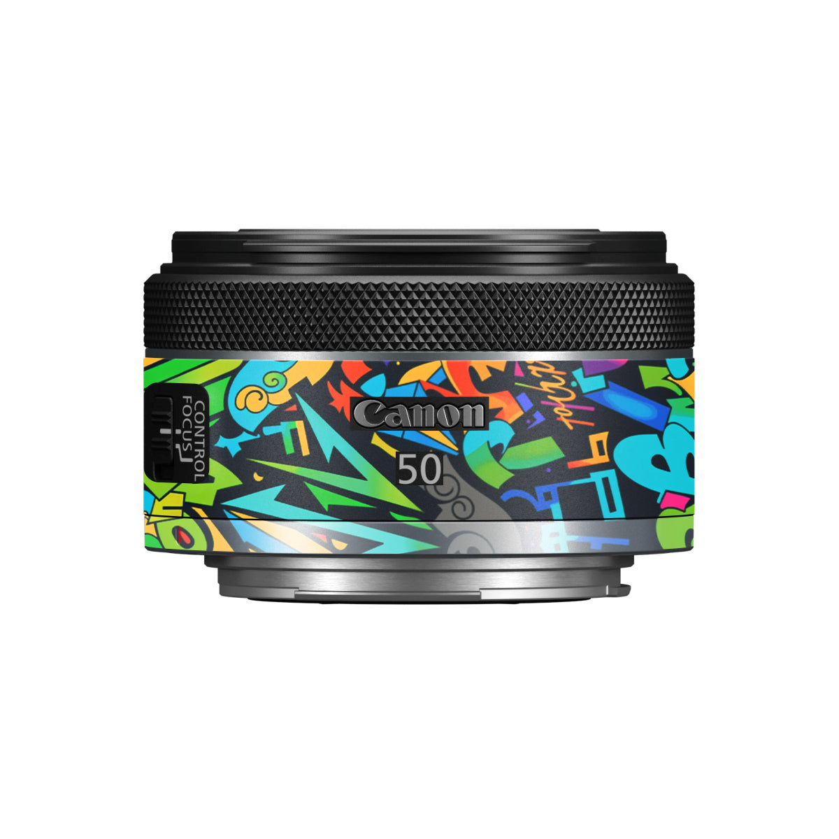 Colorful Urban Street Art Lettering Canon RF 50mm F/1.8 STM Camera Lens Skin