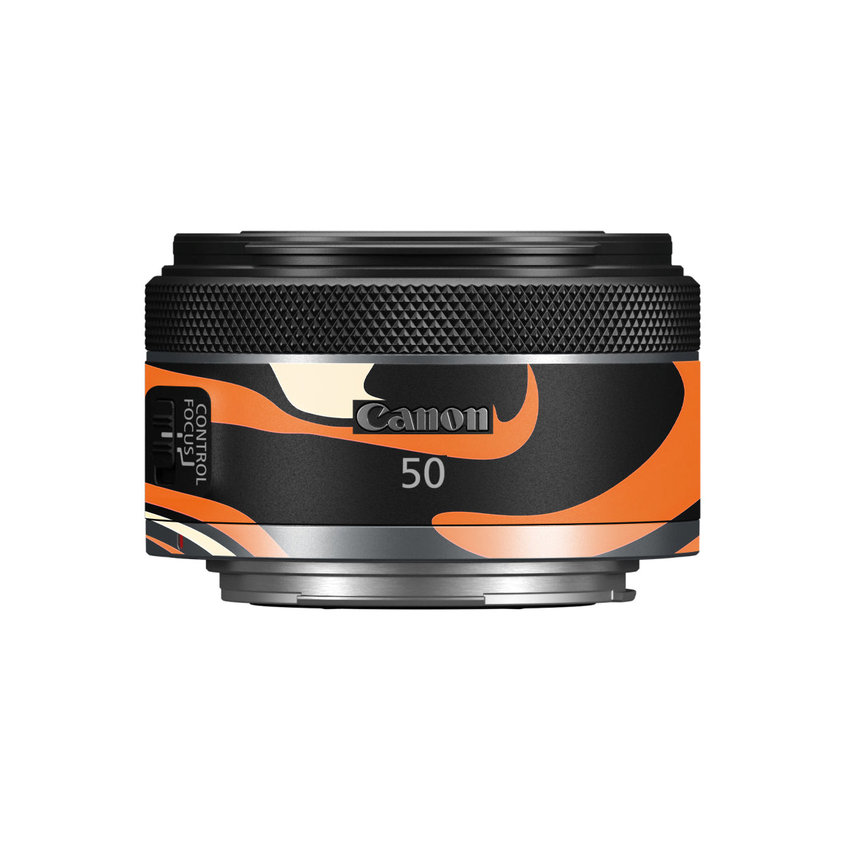 Mid-Century Abstract Swirl Canon RF 50mm F/1.8 STM Camera Lens Skin