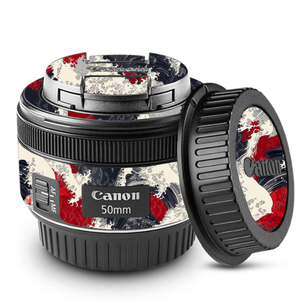 Abstract Waves Canon EF 50mm f/1.8 STM Camera Lens Skin