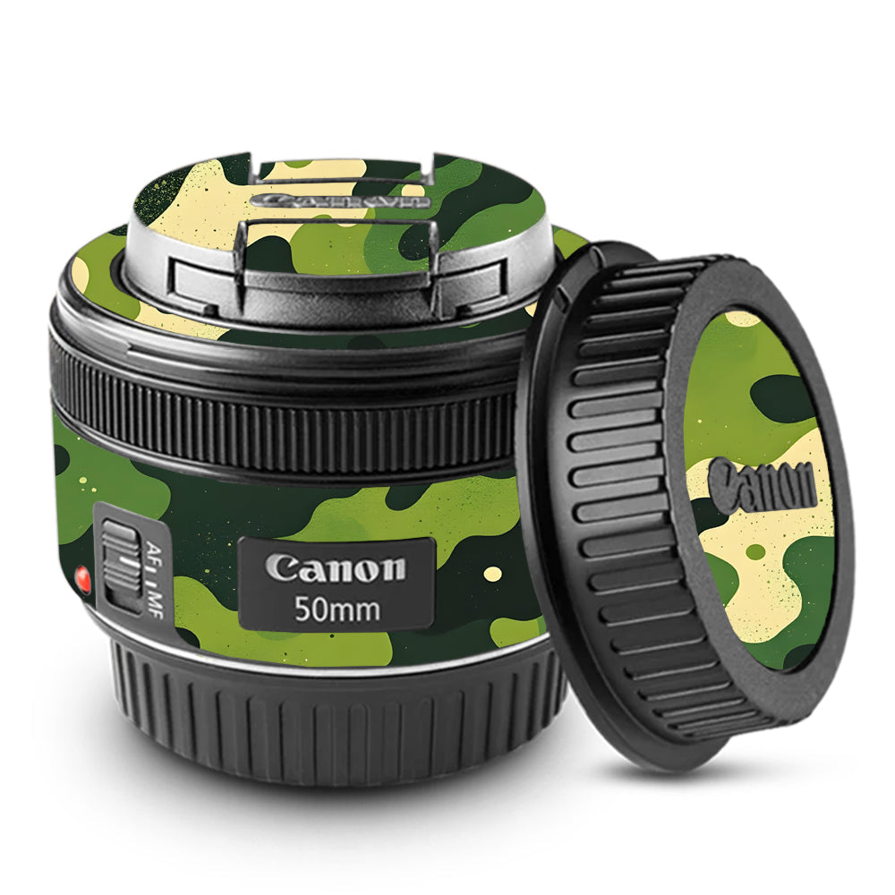 Camouflage Pattern Canon EF 50mm f/1.8 STM Camera Lens Skin