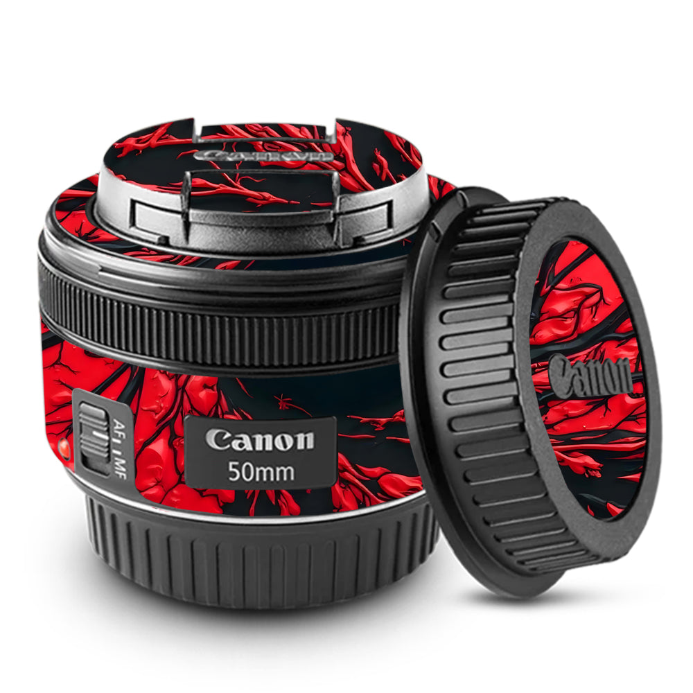 Venom Red Canon 50mm Camera Lens Skin