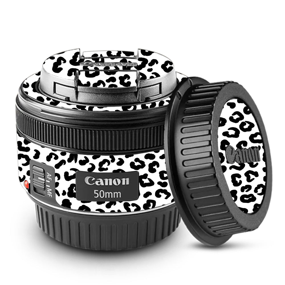 White Leopard Canon EF 50mm f/1.8 STM Camera Lens Skin