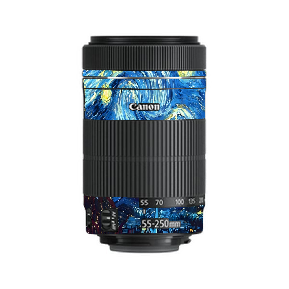 Starry Night Art Canon EF-S 55–250mm f/4–5.6 IS STM Camera Lens Skin