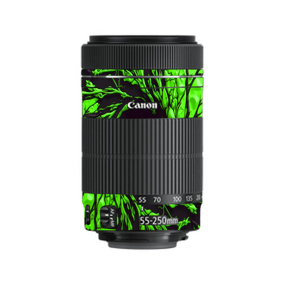 Venom Green Canon EF-S 55–250mm f/4–5.6 IS STM Camera Lens Skin