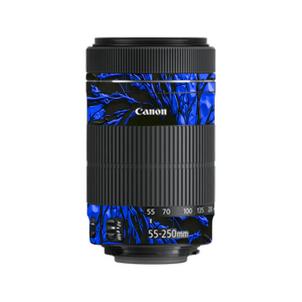 Venom Blue Canon EF-S 55–250mm f/4–5.6 IS STM Camera Lens Skin