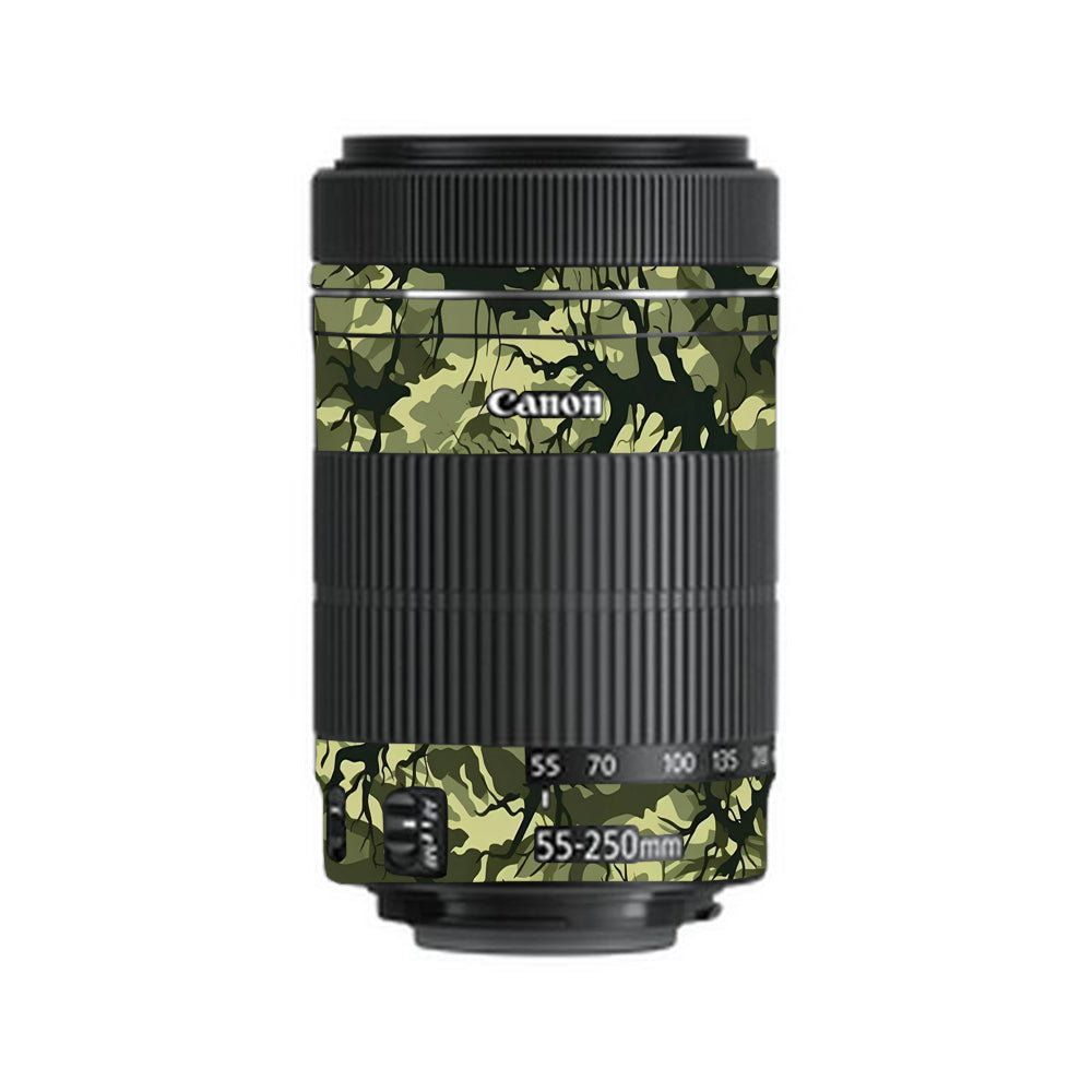 Green Tangled Vines Canon EF-S 55–250mm f/4–5.6 IS STM Camera Lens Skin