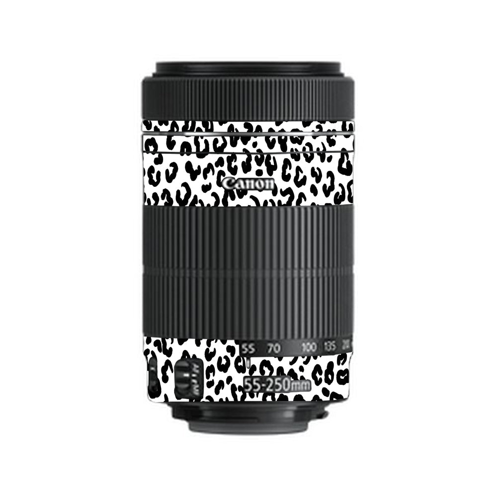 White Leopard Canon EF-S 55–250mm f/4–5.6 IS STM Camera Lens Skin