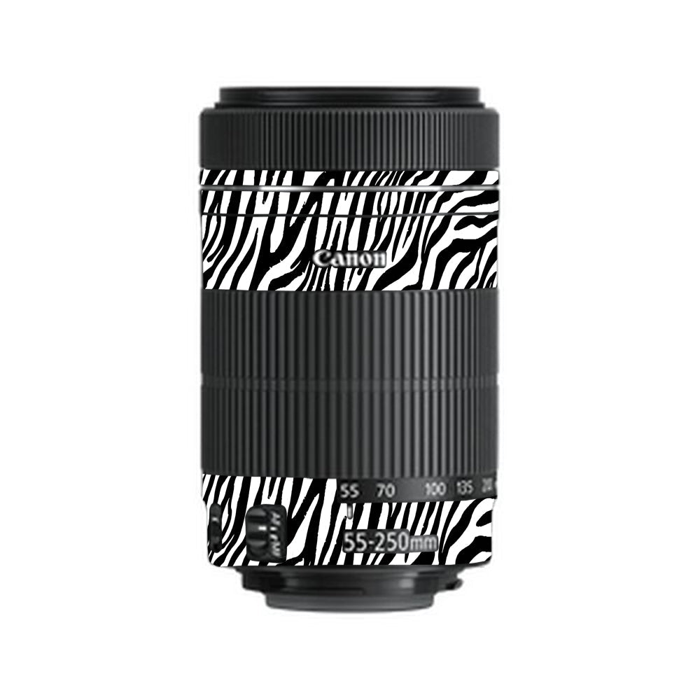 Classic Zebra Stripes Canon EF-S 55–250mm f/4–5.6 IS STM Camera Lens Skin