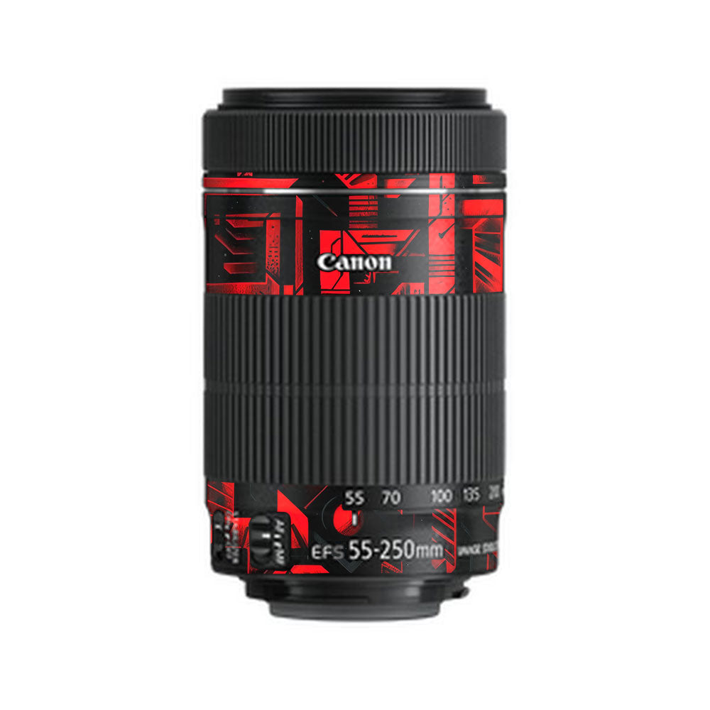 Cyber Maze Circuit Canon EF-S 55–250mm f/4–5.6 IS STM Camera Lens Skin