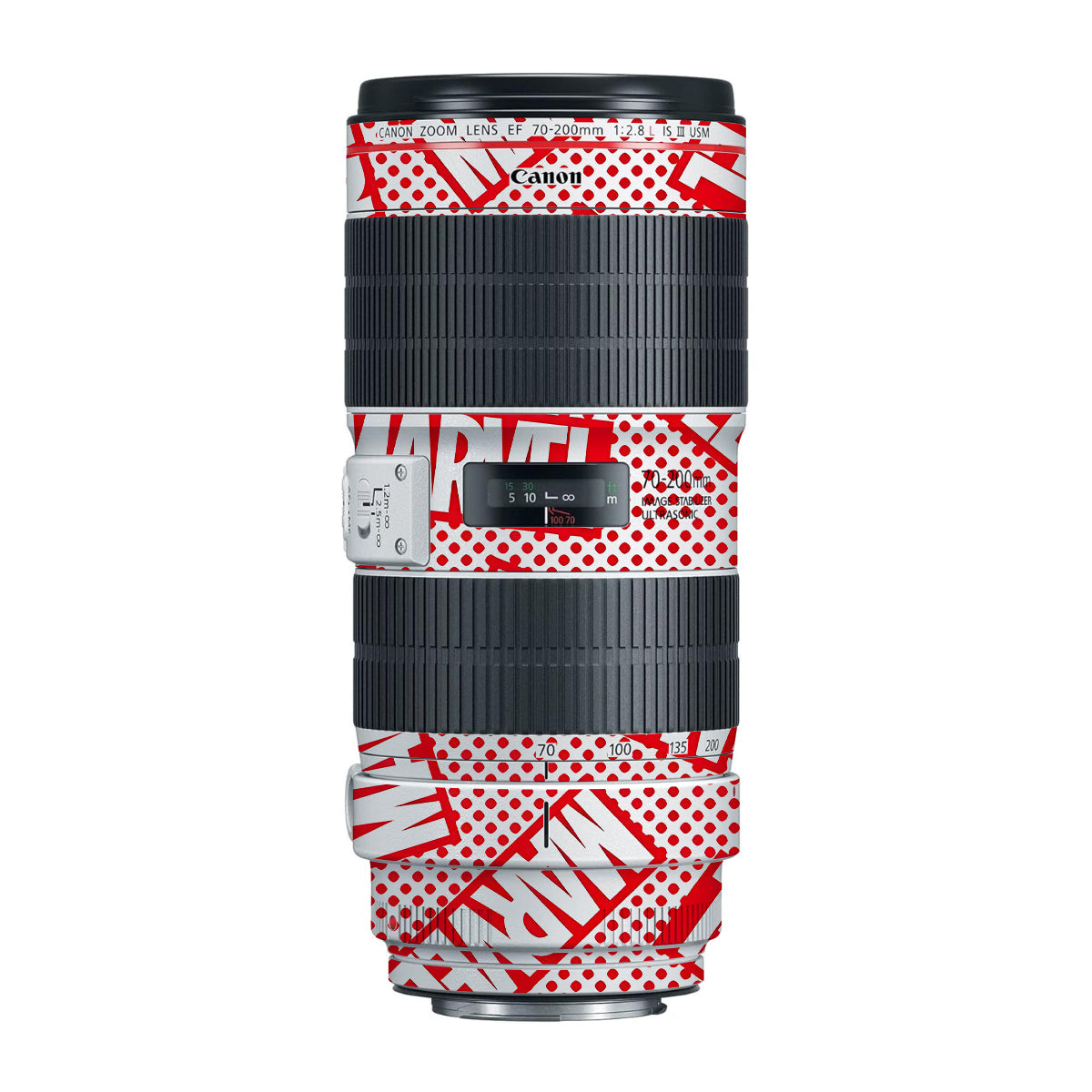 Marvel Comics Canon EF 70-200mm F/2.8L IS III USM Camera Lens Skin