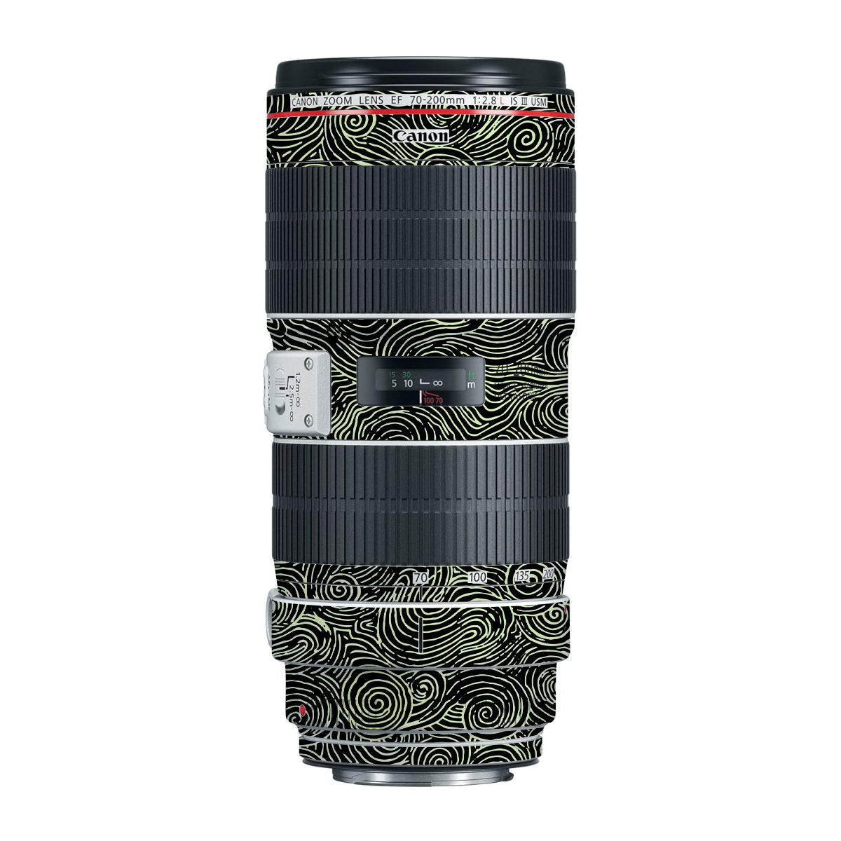 Green Spirals Canon EF 70-200mm F/2.8L IS III USM Camera Lens Skin