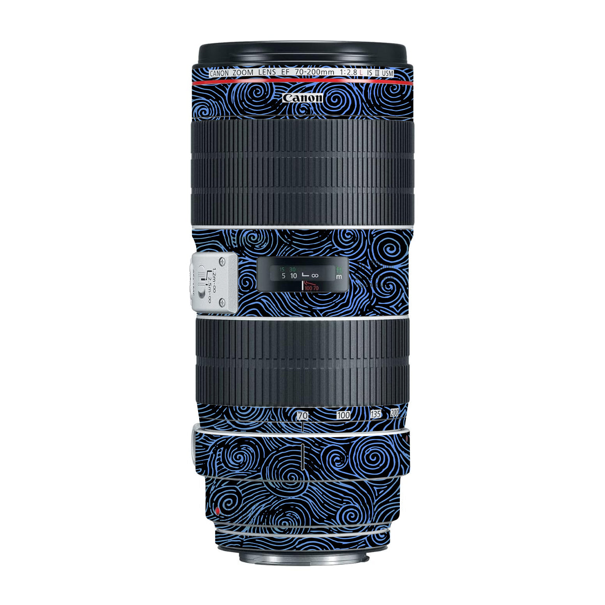 Blue Spirals Canon EF 70-200mm F/2.8L IS III USM Camera Lens Skin