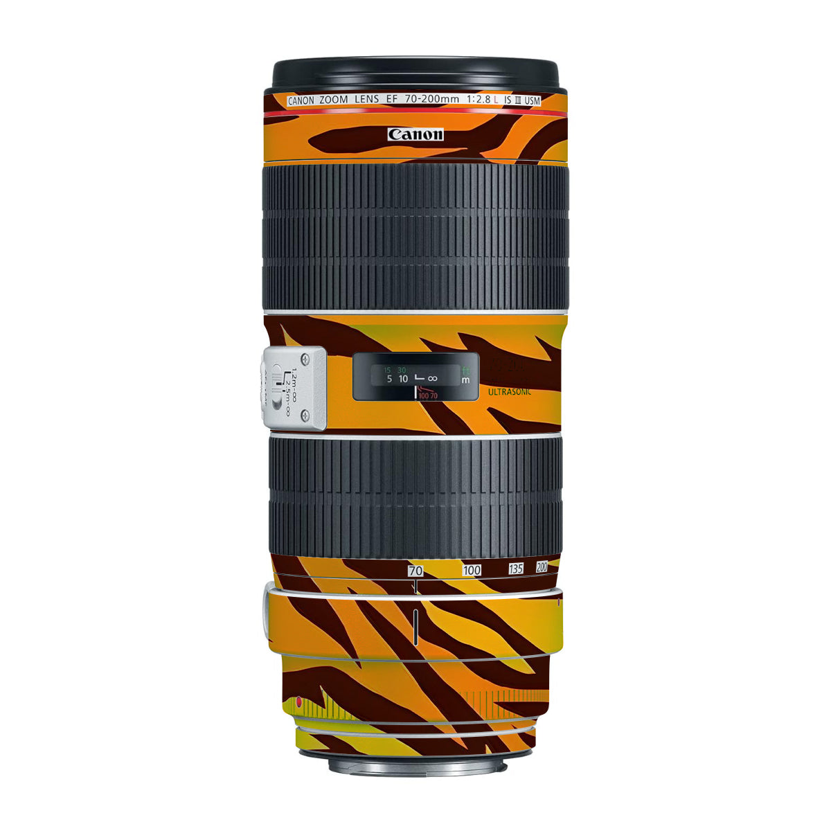 Wild Tiger Stripes Canon EF 70-200mm F/2.8L IS III USM Camera Lens Skin