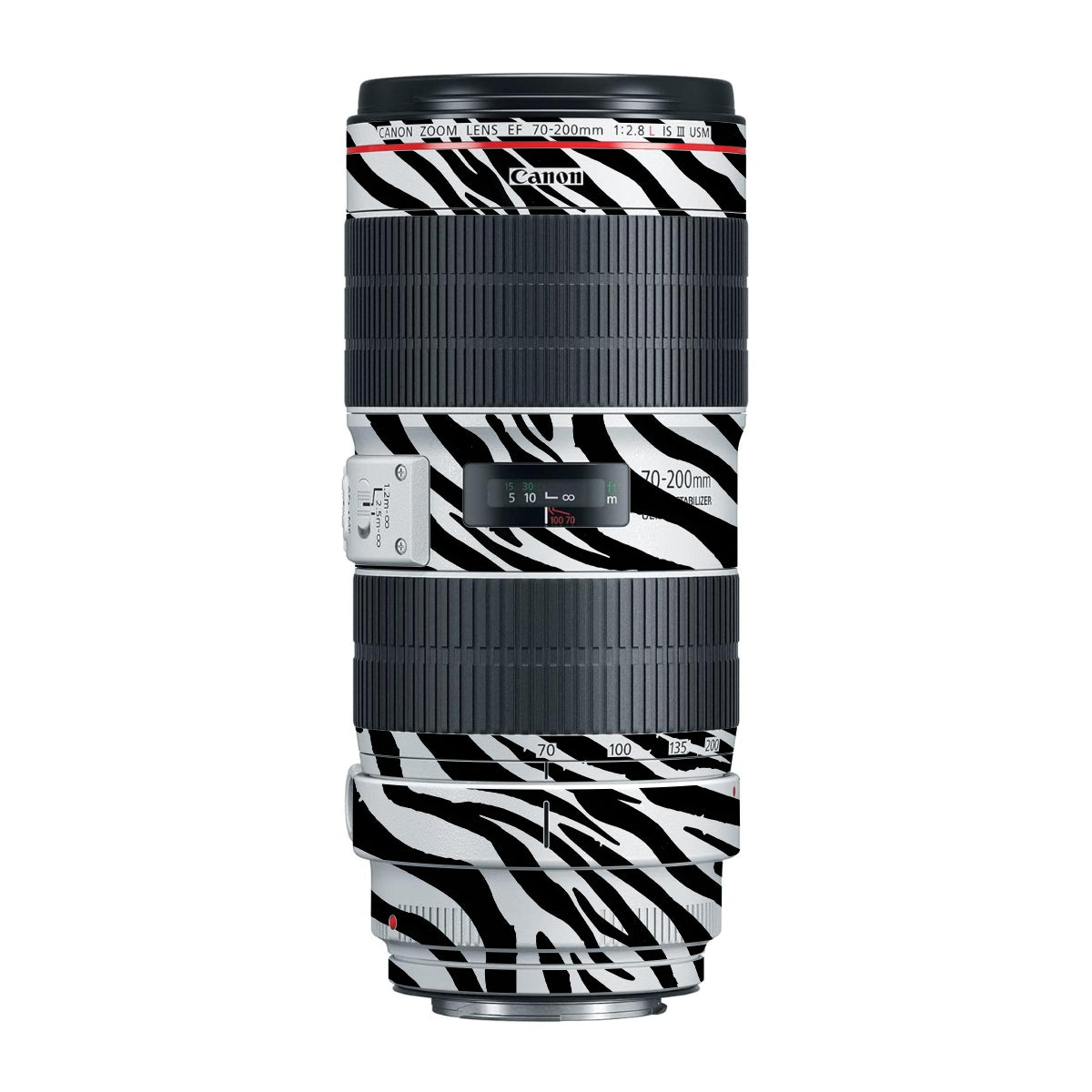 Classic Zebra Stripes Canon EF 70-200mm F/2.8L IS III USM Camera Lens Skin