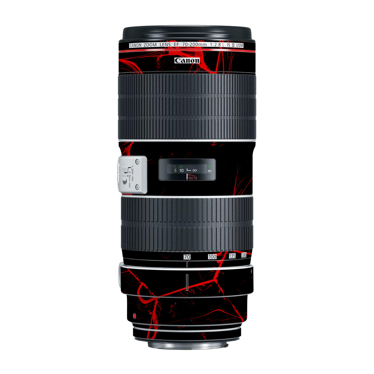 Red Neural Grid Canon EF 70-200mm F/2.8L IS III USM Camera Lens Skin