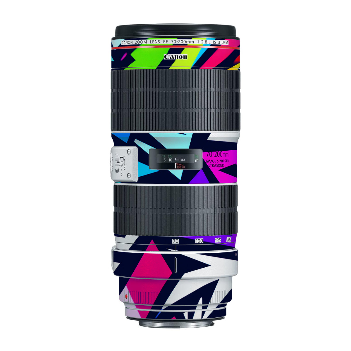 Bold Geometric Pop Canon EF 70-200mm F/2.8L IS III USM Camera Lens Skin