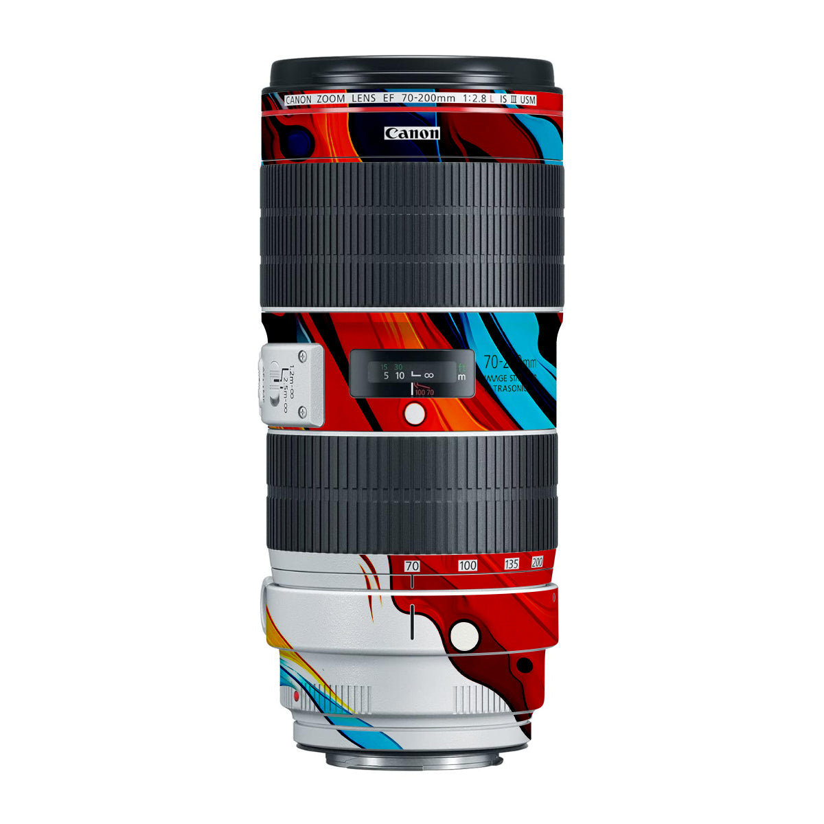 Fire & Ice Flow Canon EF 70-200mm F/2.8L IS III USM Camera Lens Skin