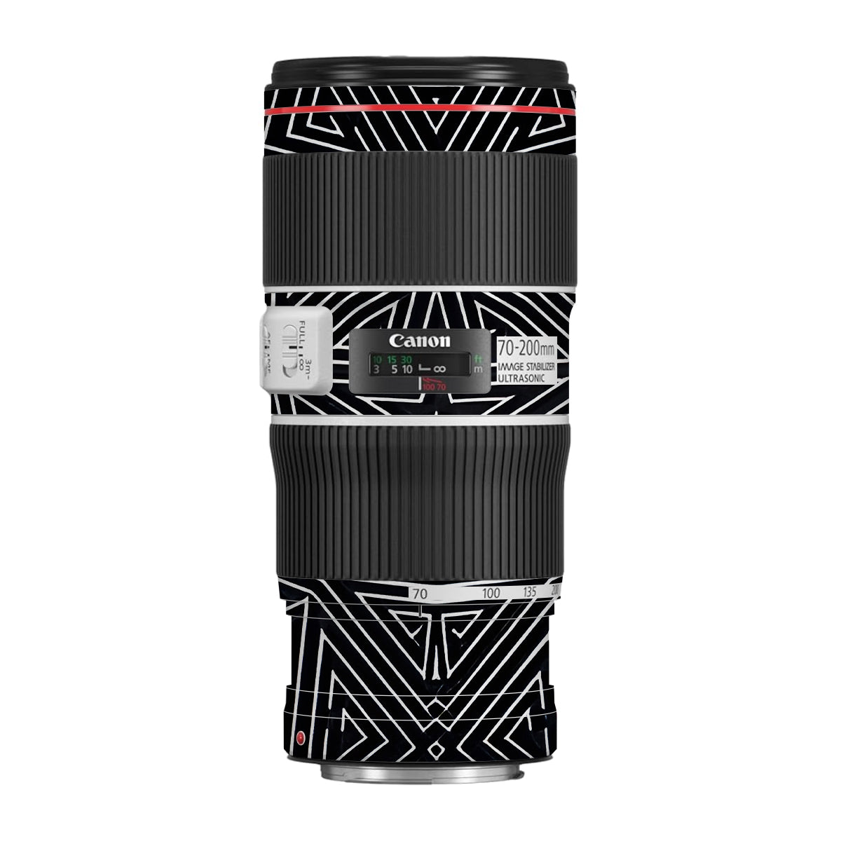 Geometric Pattern Canon EF 70-200 F/4L IS II USM Camera Lens Skin