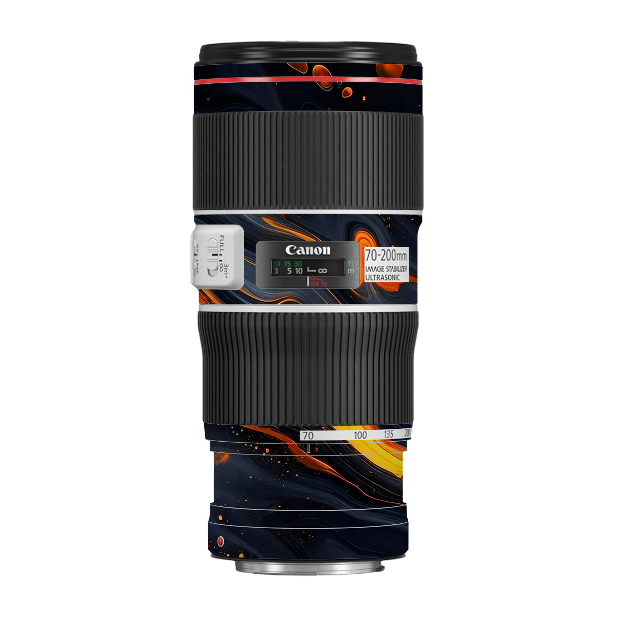 Lava Marble Canon EF 70-200 F/4L IS II USM Camera Lens Skin