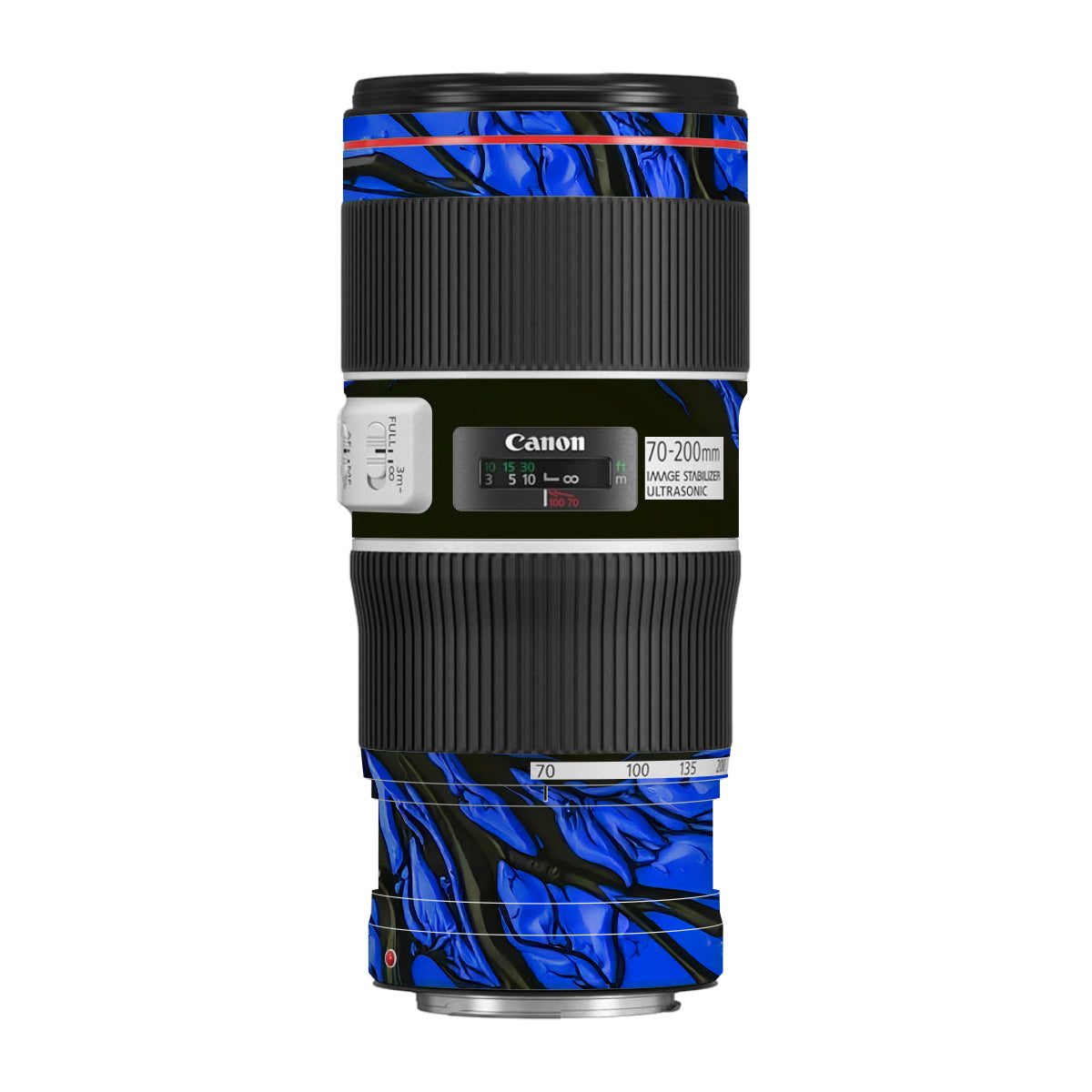Venom Blue Canon EF 70-200 F/4L IS II USM Camera Lens Skin
