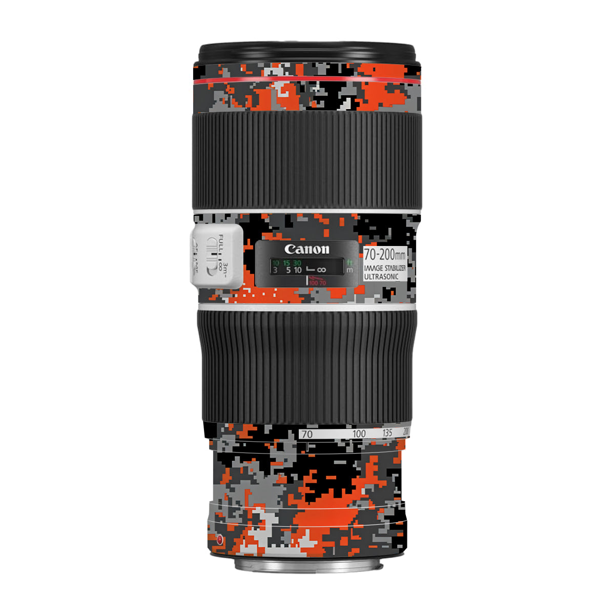 Inferno Pixel Canon EF 70-200 F/4L IS II USM Camera Lens Skin