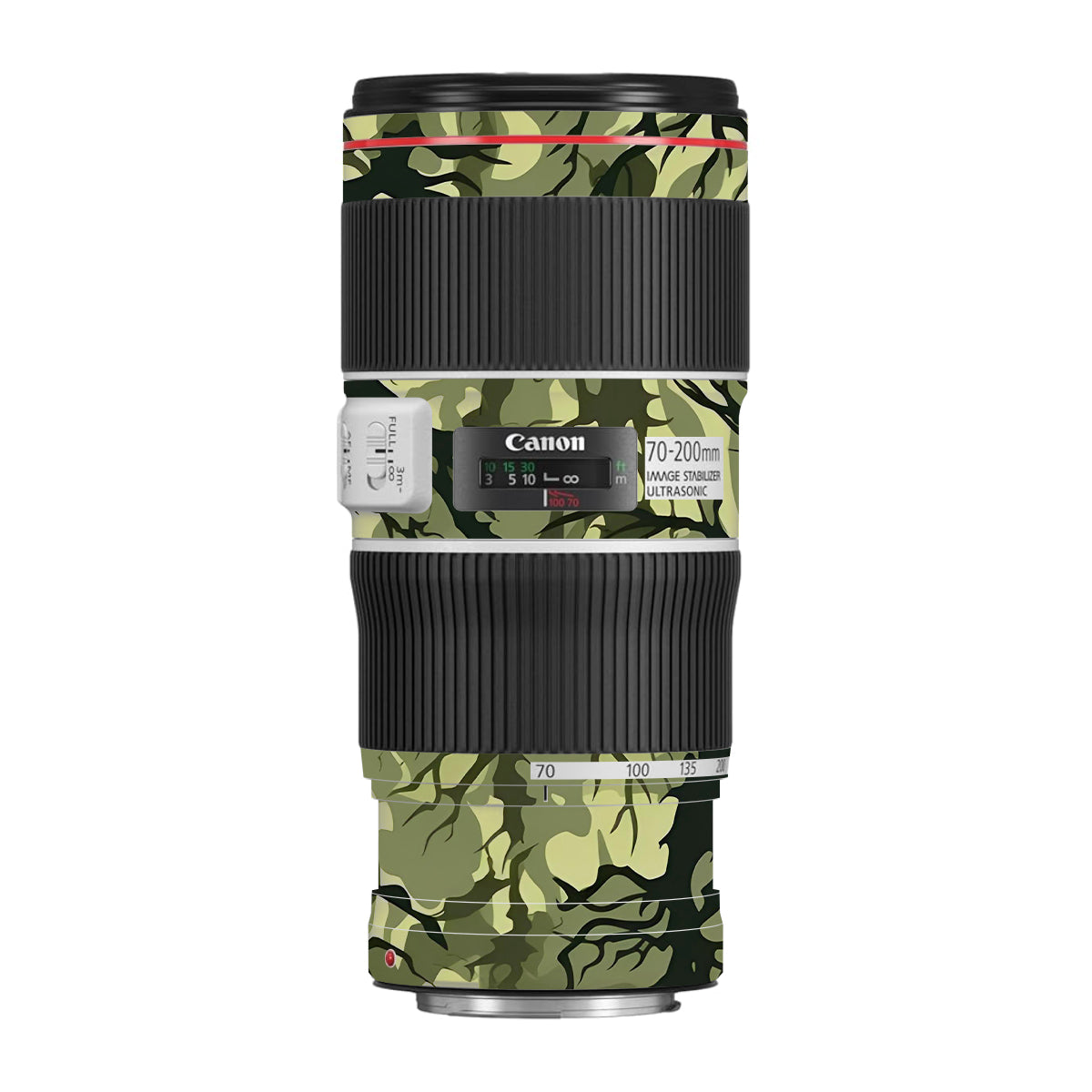Green Tangled Vines Canon EF 70-200 F/4L IS II USM Camera Lens Skin
