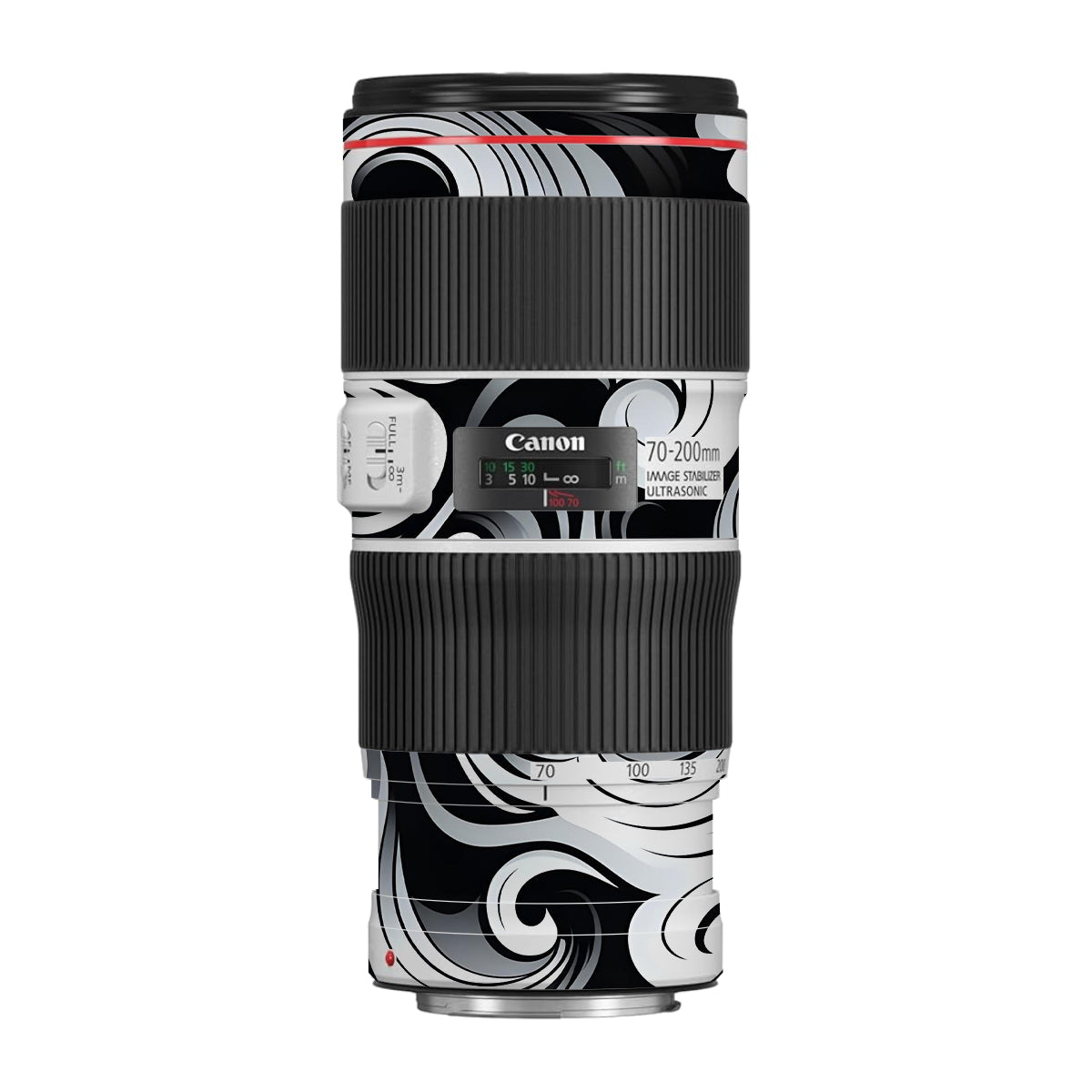 Smoke Swirl Canon EF 70-200 F/4L IS II USM Camera Lens Skin