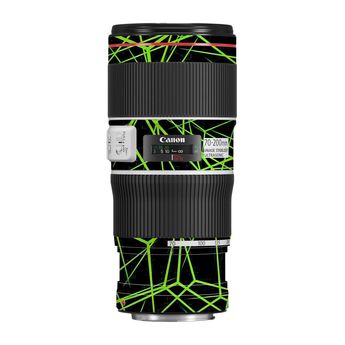 Neon Grid Canon EF 70-200 F/4L IS II USM Camera Lens Skin
